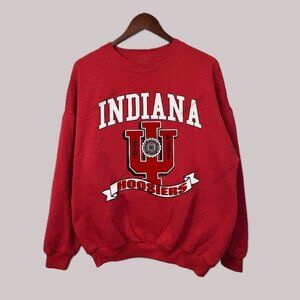 Vtg 90s Indiana Football Crewneck Sweatshirt, Indiana Football Shirt, NCAA